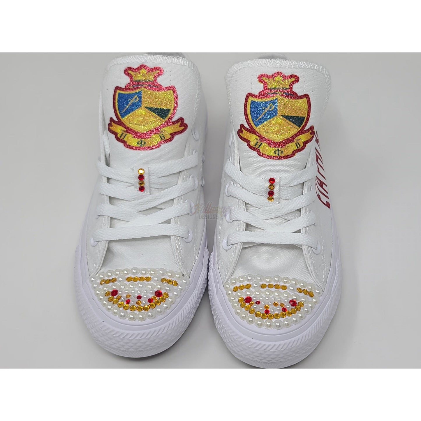 Crystals & Pearls Eta Phi Beta Sorority, Inc Converse Shoes