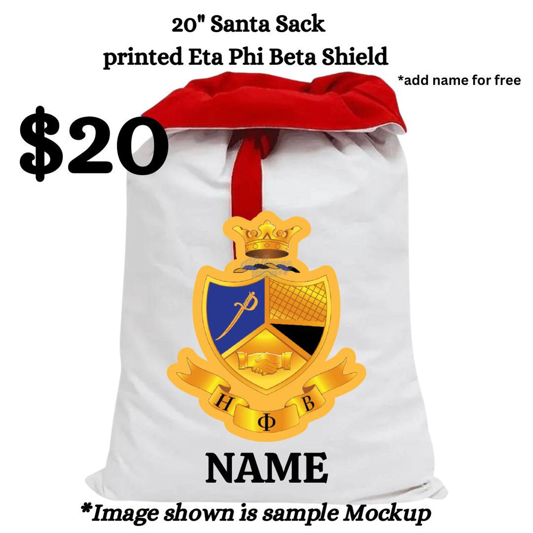 Eta Phi Beta Sorority Santa Sack