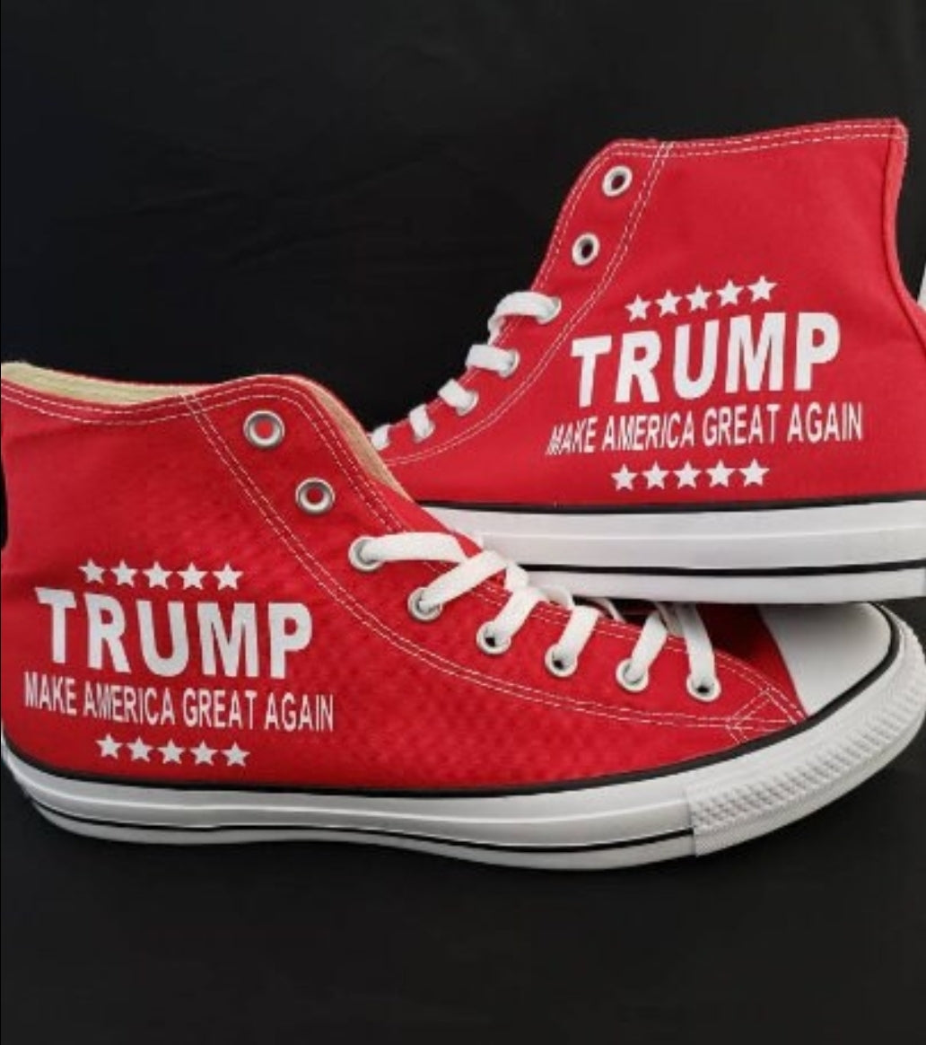 Trump Maga 2024 Converse Shoes Presidential Election Republican Party Hallwayz Designs