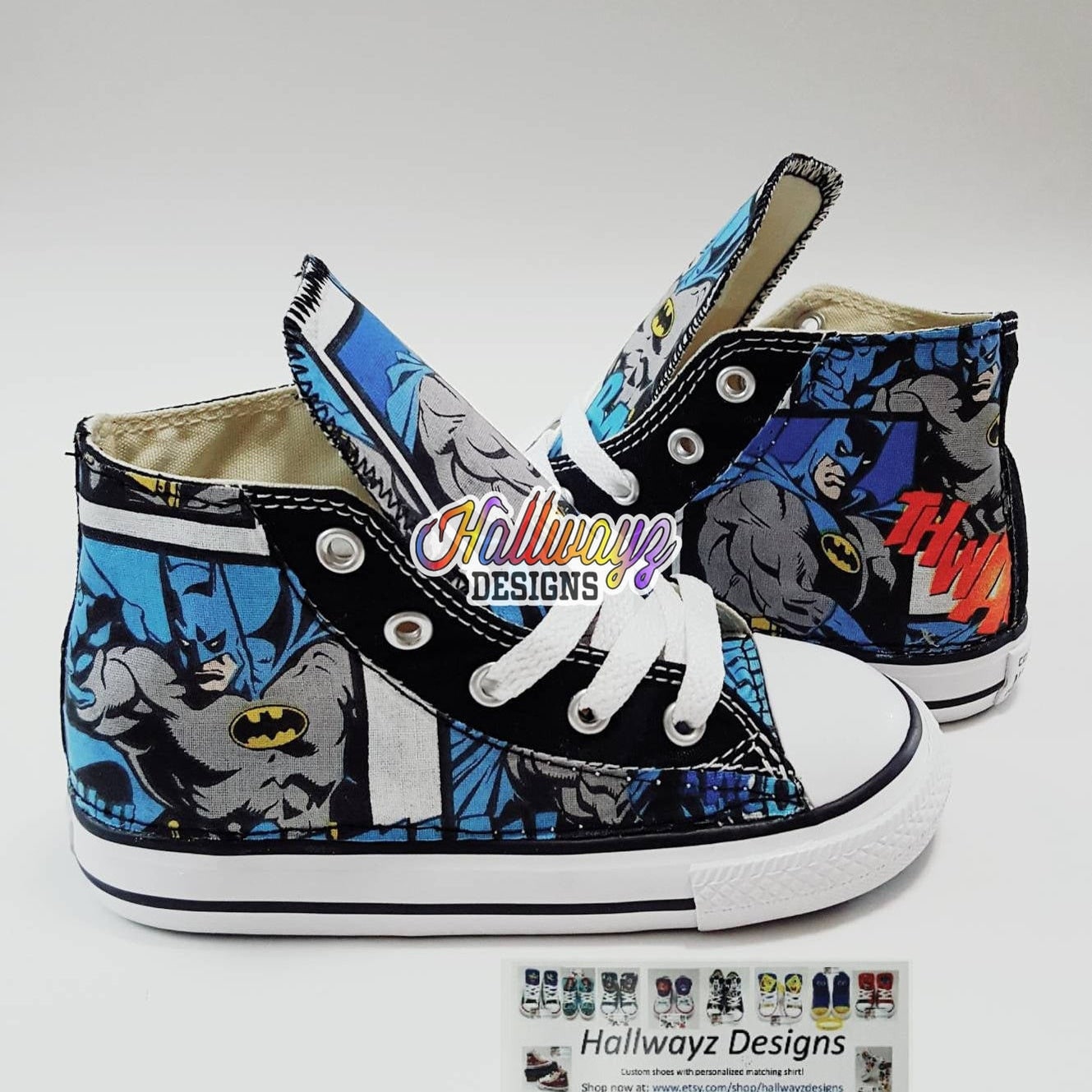Custom Batman Converse Shoes