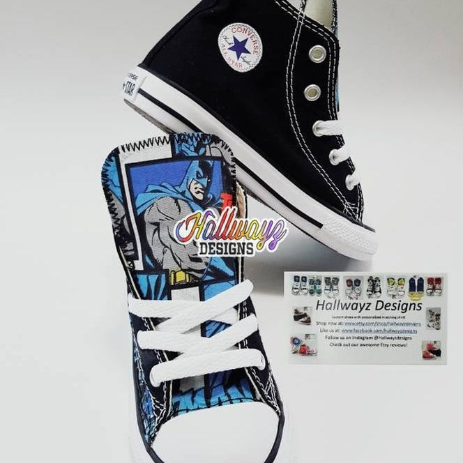 Custom Batman Converse Shoes