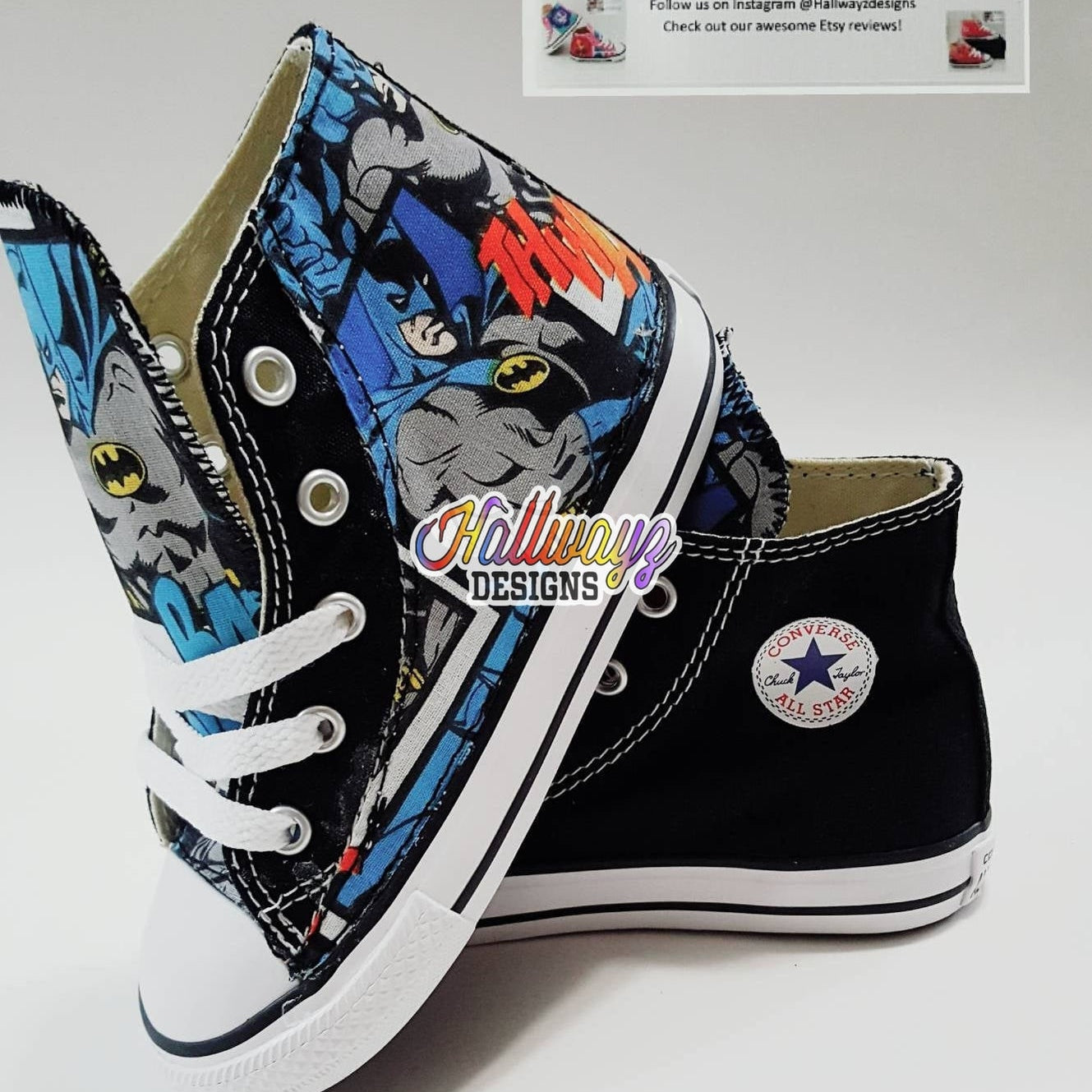 Custom Batman Converse Shoes