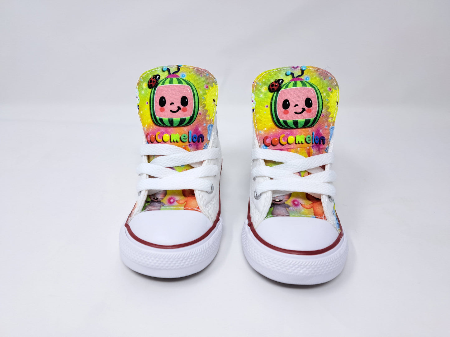 Custom Cocomelon Rainbow Converse Shoes Birthday Sneaker by Hallwayz Designs