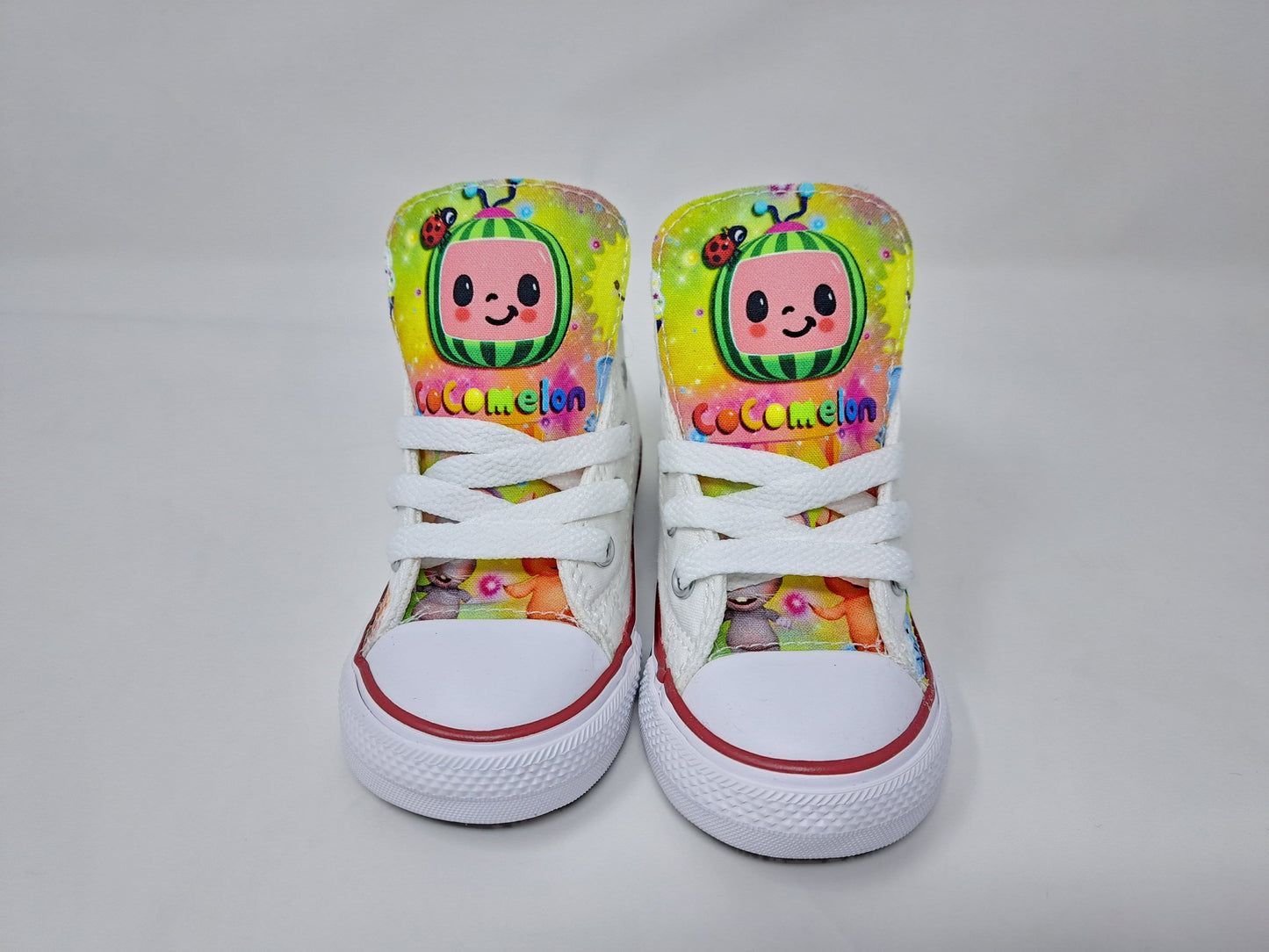 Custom Cocomelon Rainbow Converse Shoes Birthday Sneaker by Hallwayz Designs