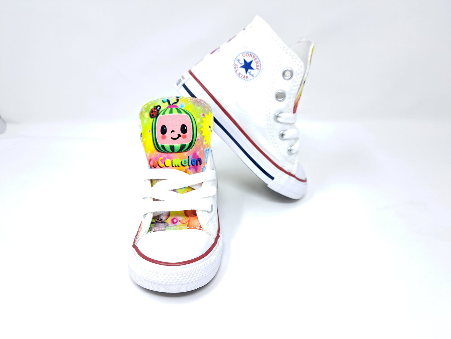 Custom Cocomelon Rainbow Converse Shoes Birthday Sneaker by Hallwayz Designs