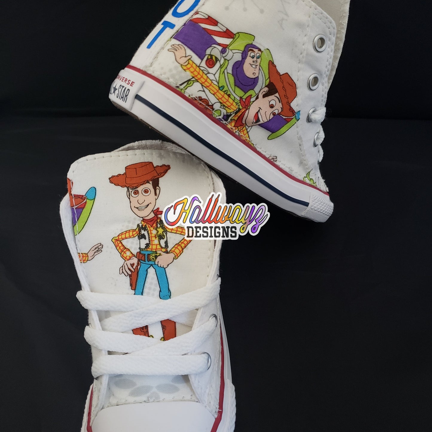 Toy story buzz and woody Converse shoes