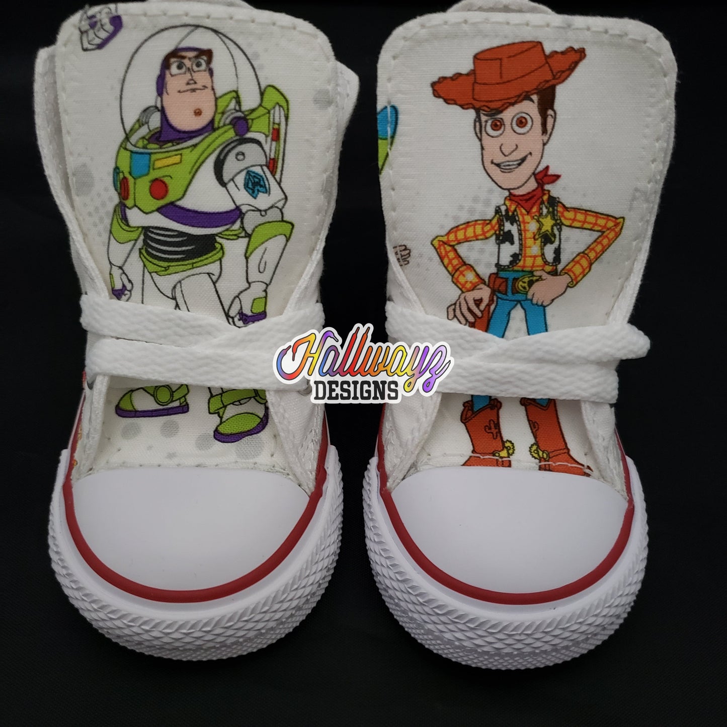 Toy story buzz and woody Converse shoes