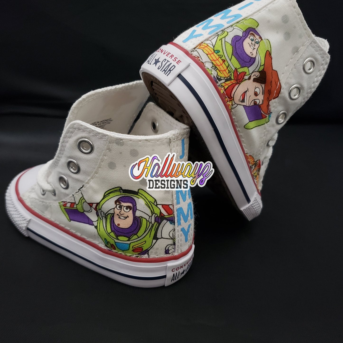 Toy story buzz and woody Converse shoes