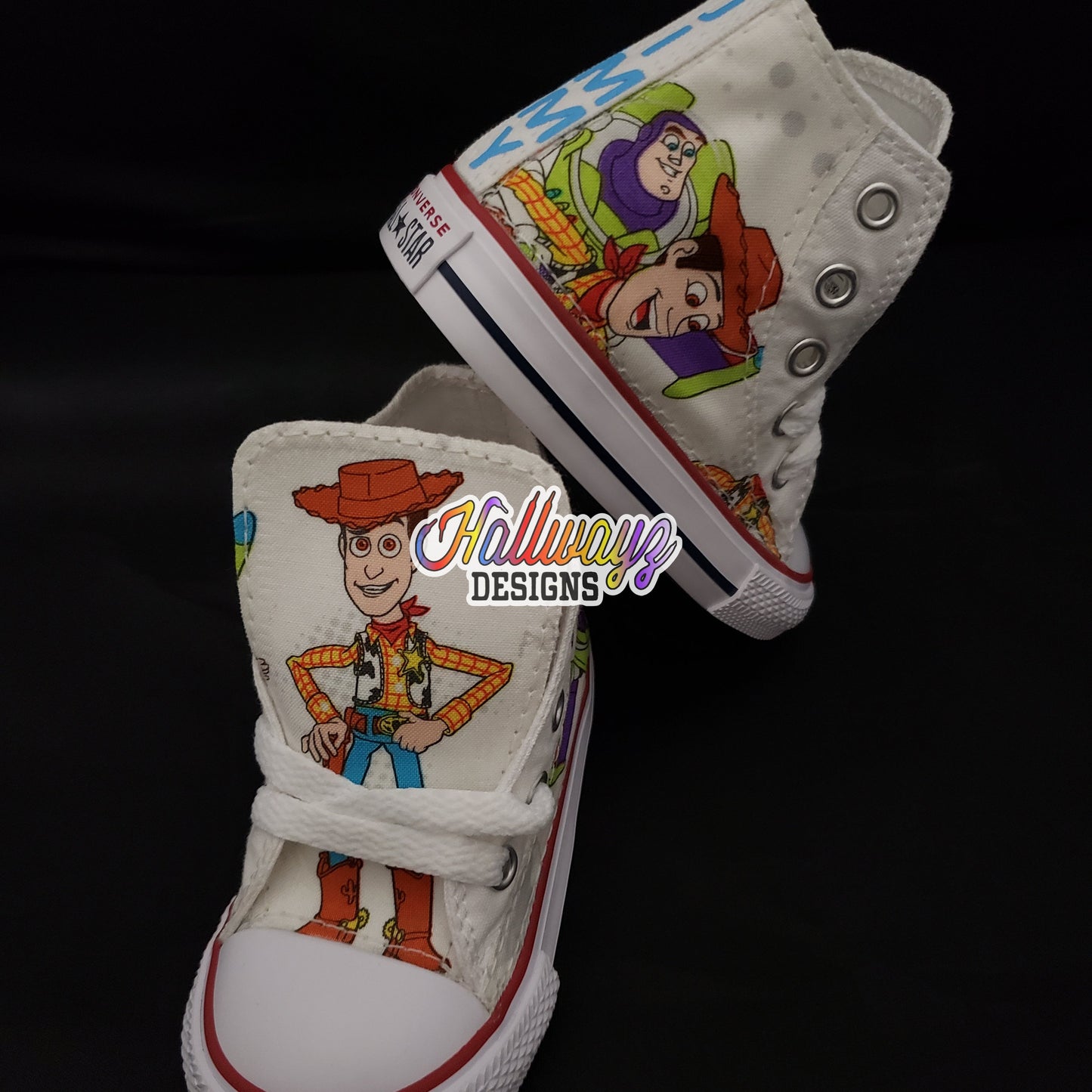 Toy story buzz and woody Converse shoes