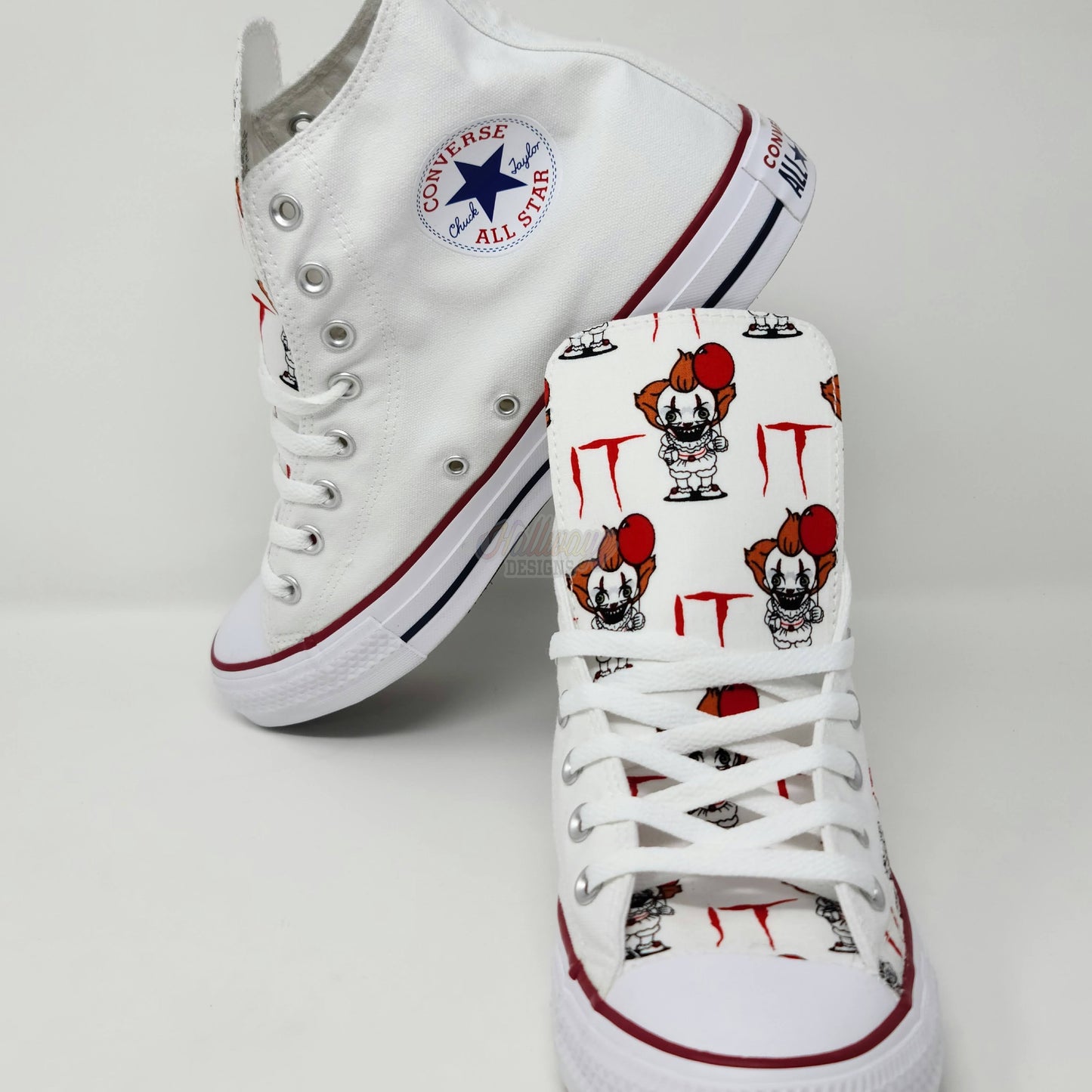 Size 11 men "It Pennywise Converse Shoes"- Ready to Ship