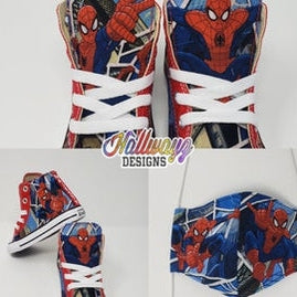 Custom Spiderman Converse Shoes
