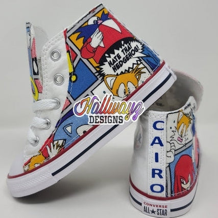 Sonic the Hedgehog Converse Shoes