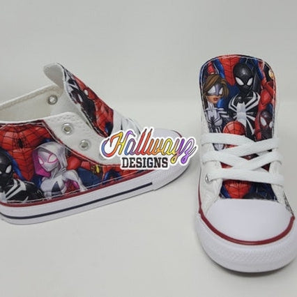 Custom Spidey verse Converse Shoes