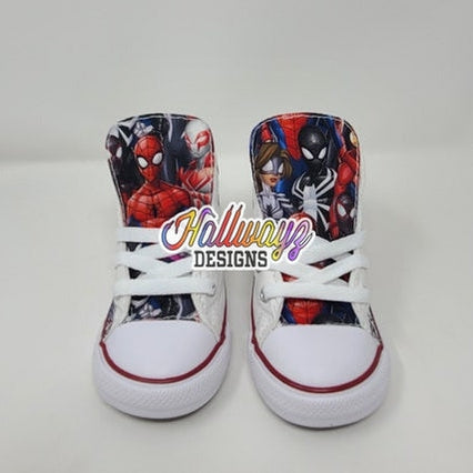 Custom Spidey verse Converse Shoes