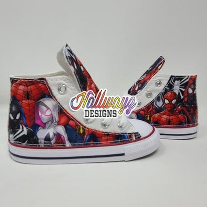 Custom Spidey verse Converse Shoes