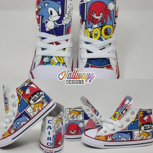 Sonic the Hedgehog Converse Shoes