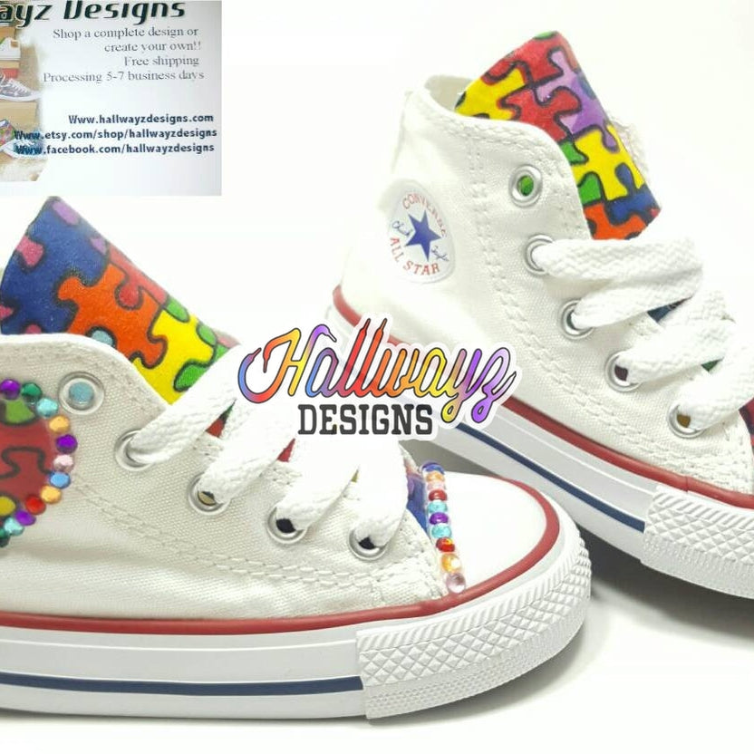 Custom Autism Awareness Converse Shoes