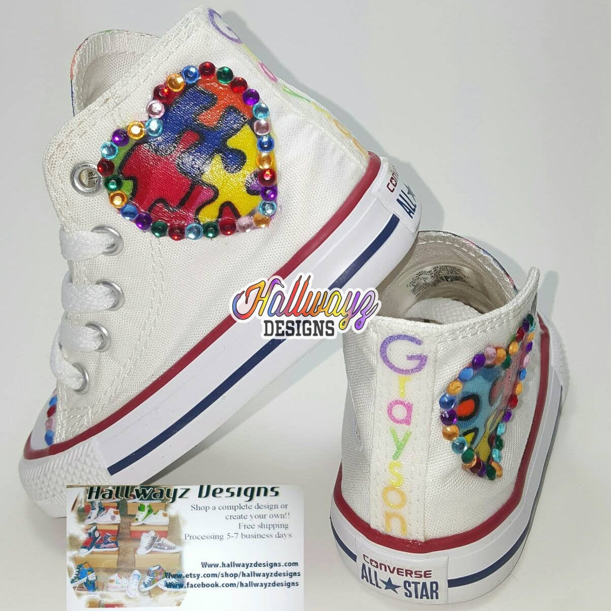 Custom Autism Awareness Converse Shoes