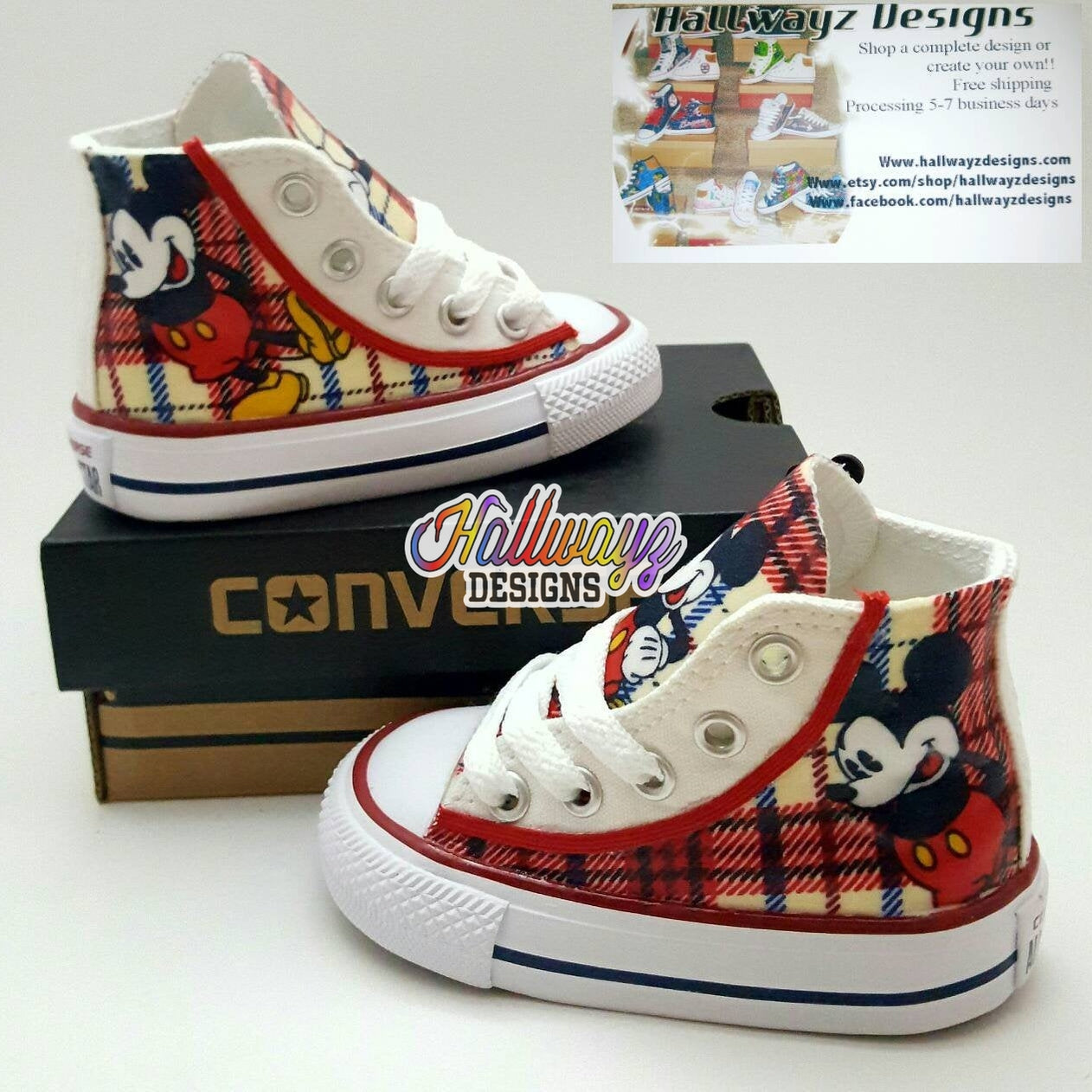 Mickey Mouse Converse Shoes