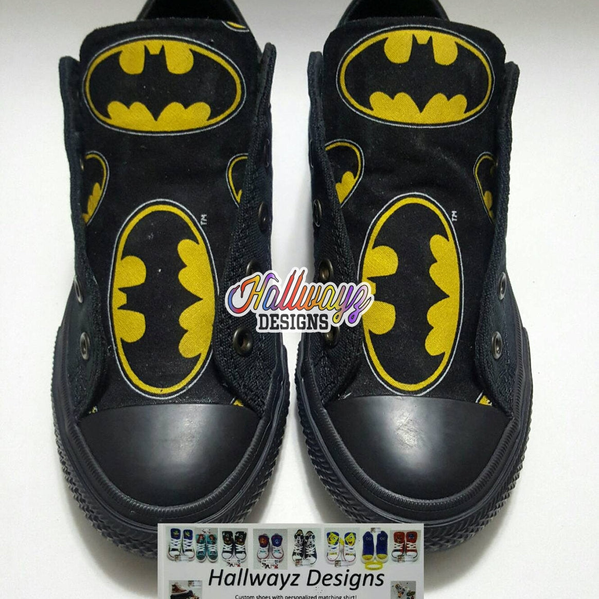 Custom Batman Logo Converse Shoes