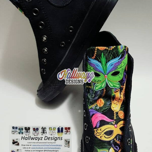 Mardi Gras Converse Shoes