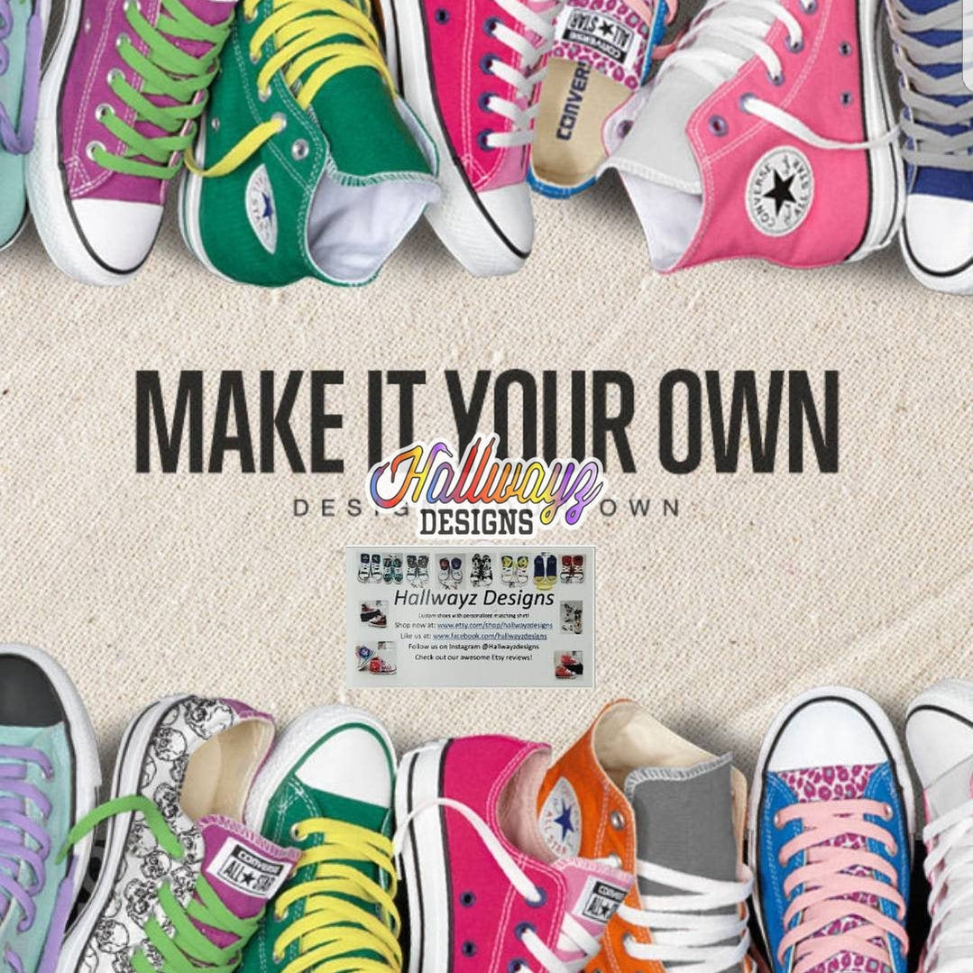 hypothese Verslaafd Posters Design your own Converse shoes – Hallwayz Designs