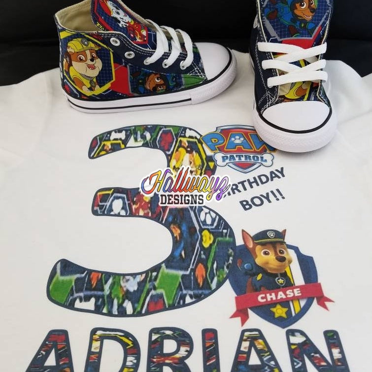 Navy Paw Patrol Converse Shoes