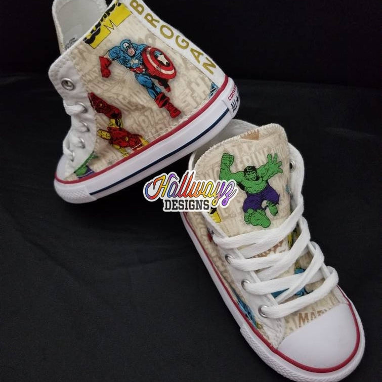 Captain America Converse Shoes