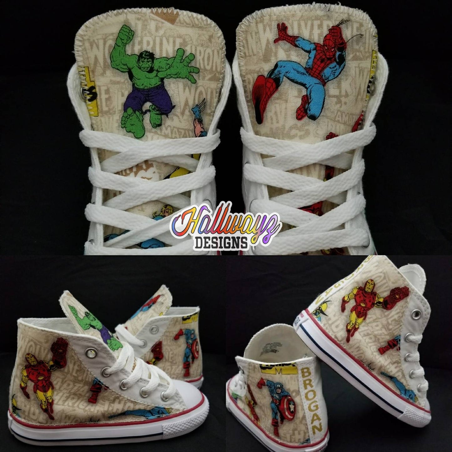 Captain America Converse Shoes
