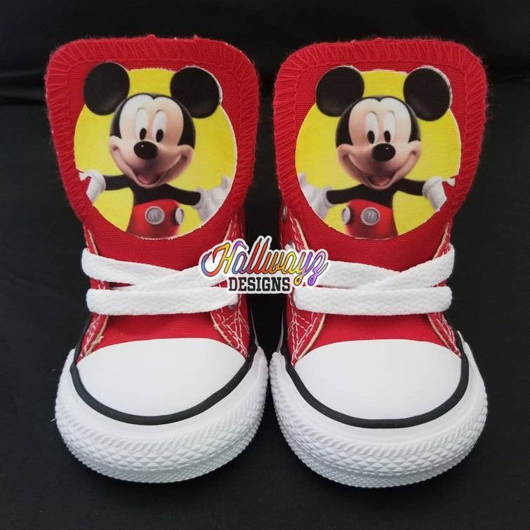 Mickey Mouse First Birthday Converse Shoes