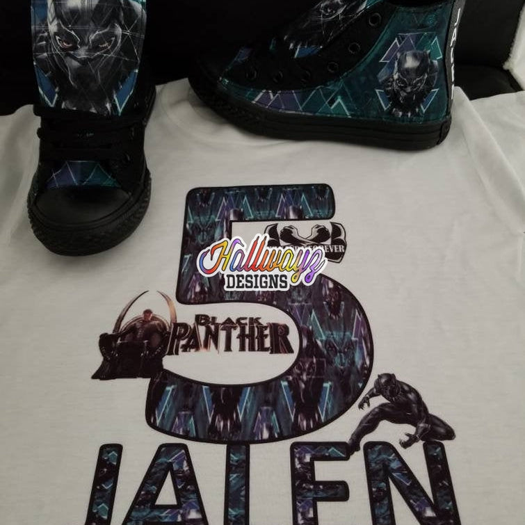 Black Panther Converse Shoes