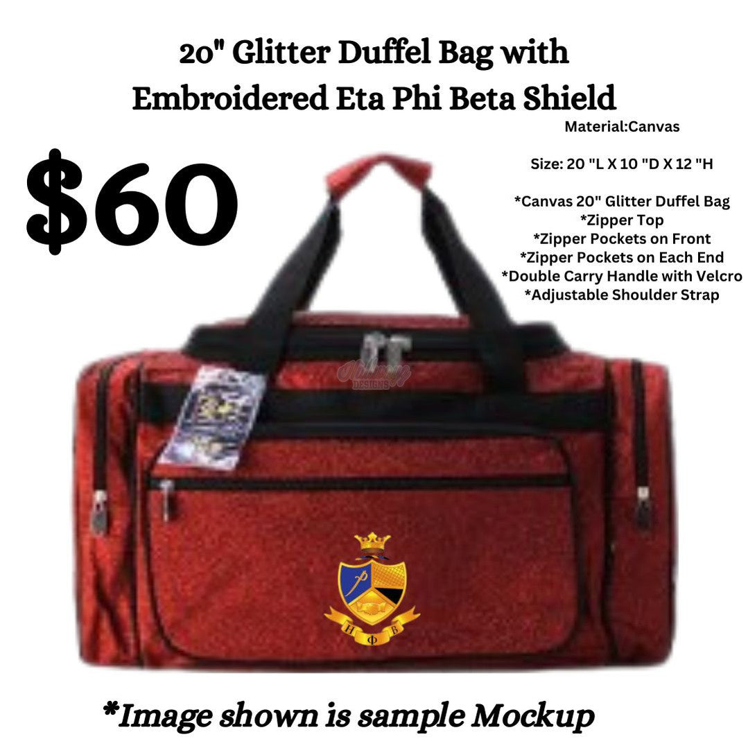 20" Glitter Duffle Bag