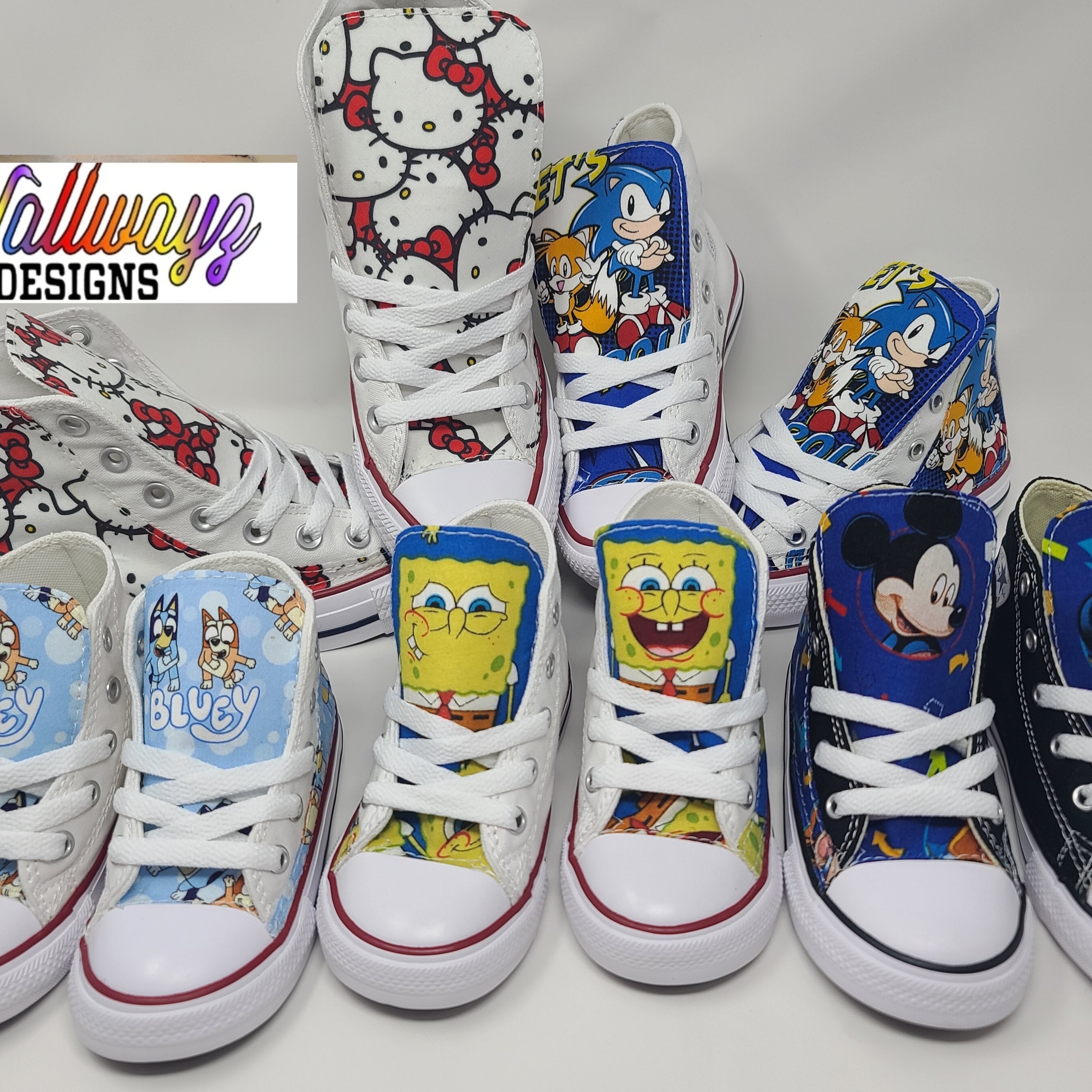 Bluey popular Custom Converse