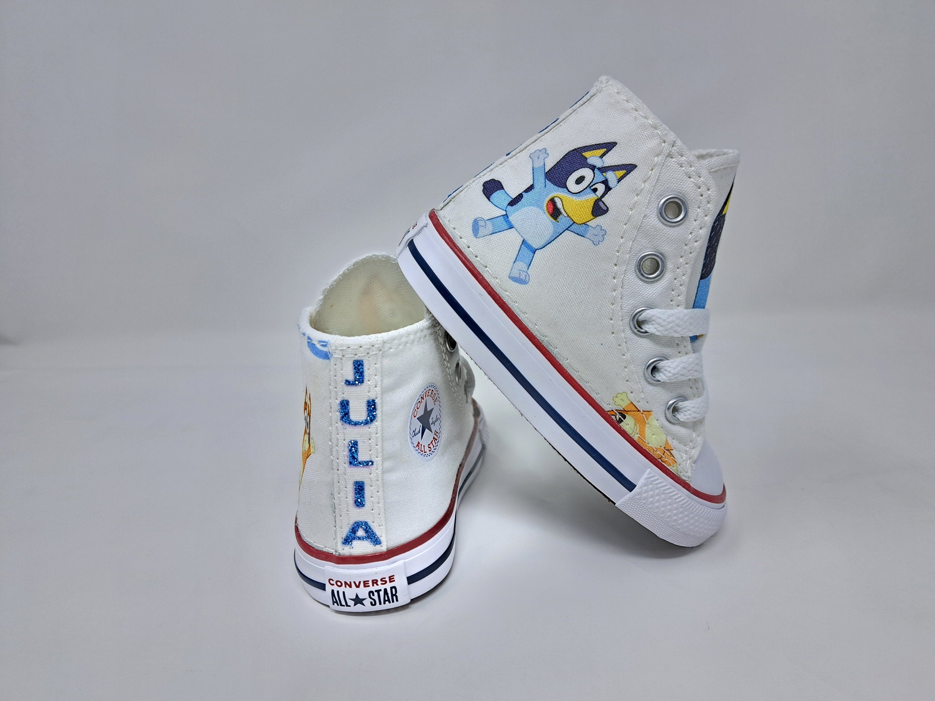 Converse Bluey girl store personalized shoes