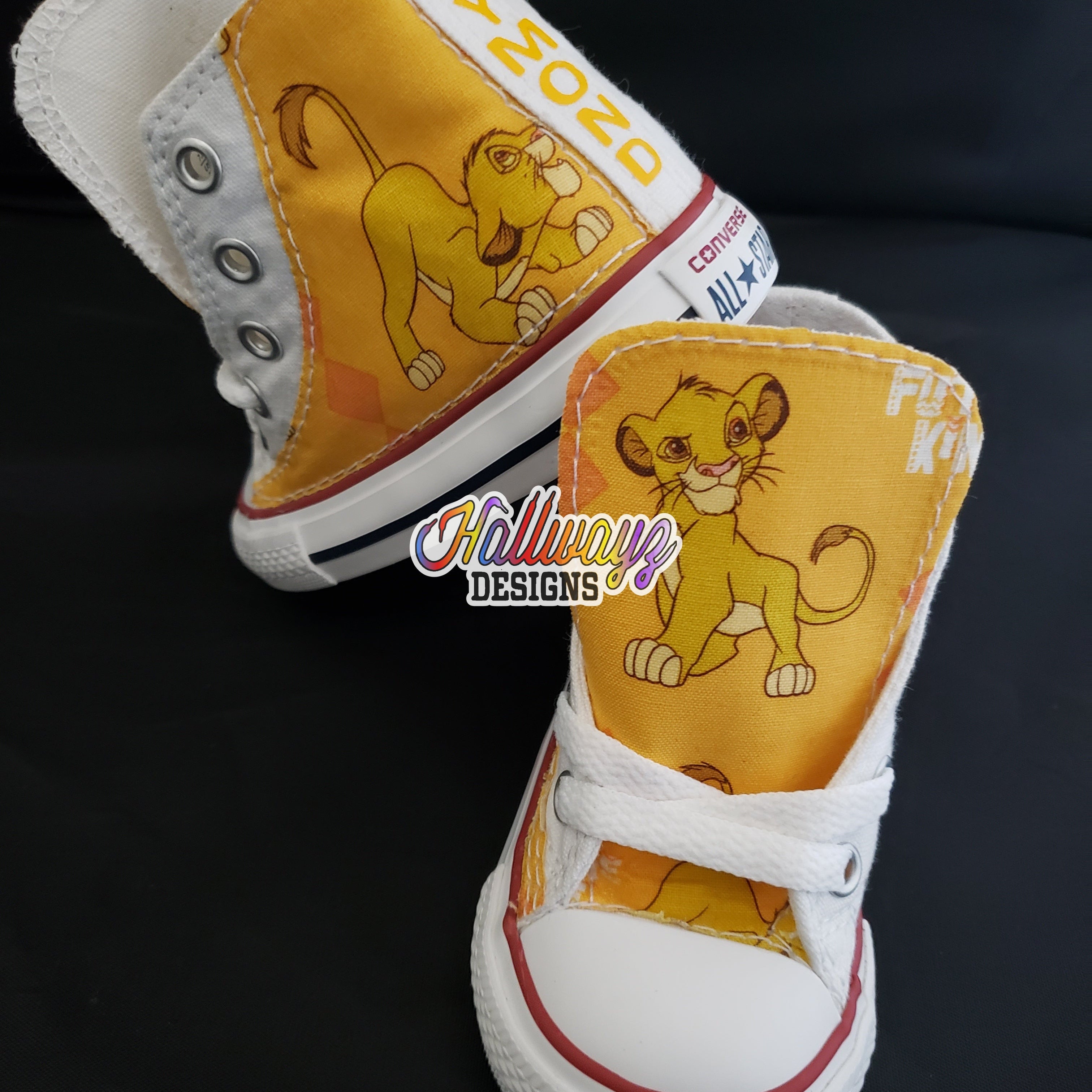 Lion King Converse Low Top good Shoes Infant Toddler Kids. Choose Your Font!