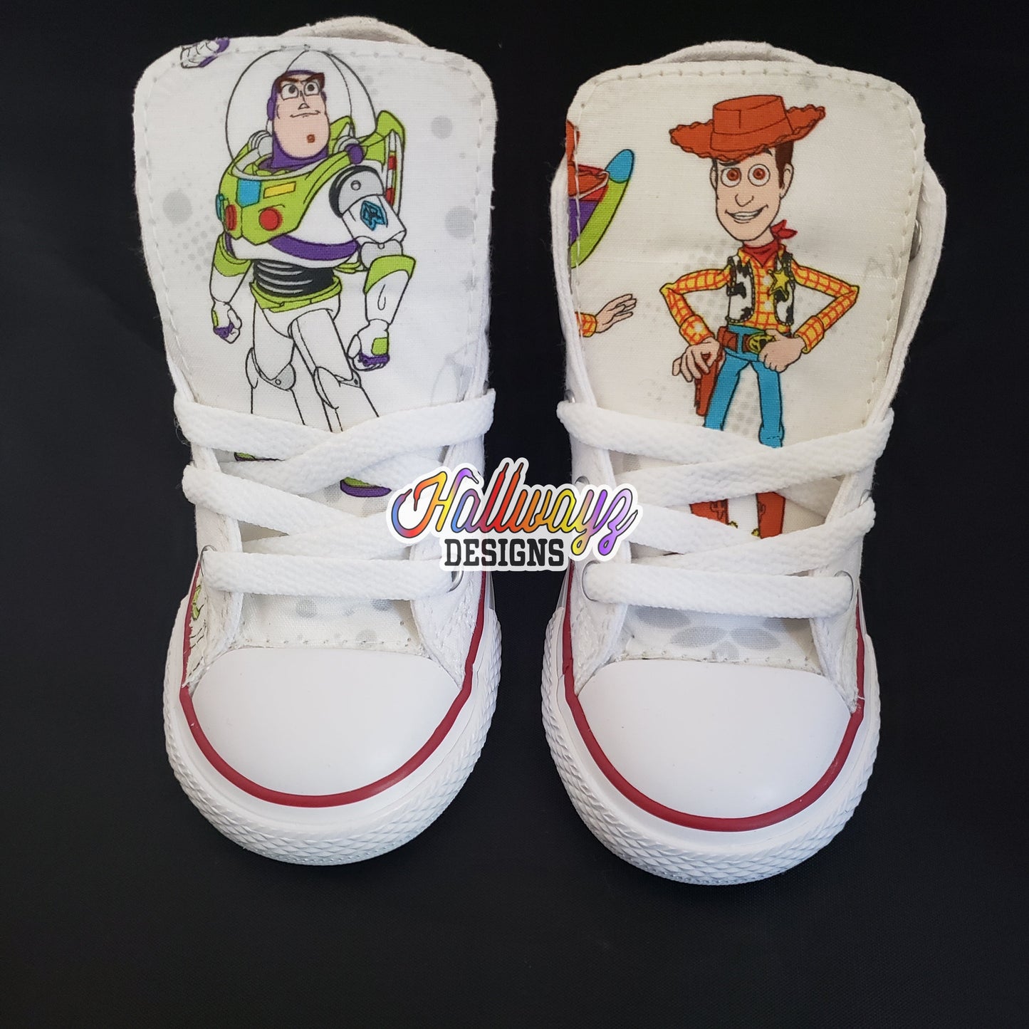 Toy story buzz and woody Converse shoes