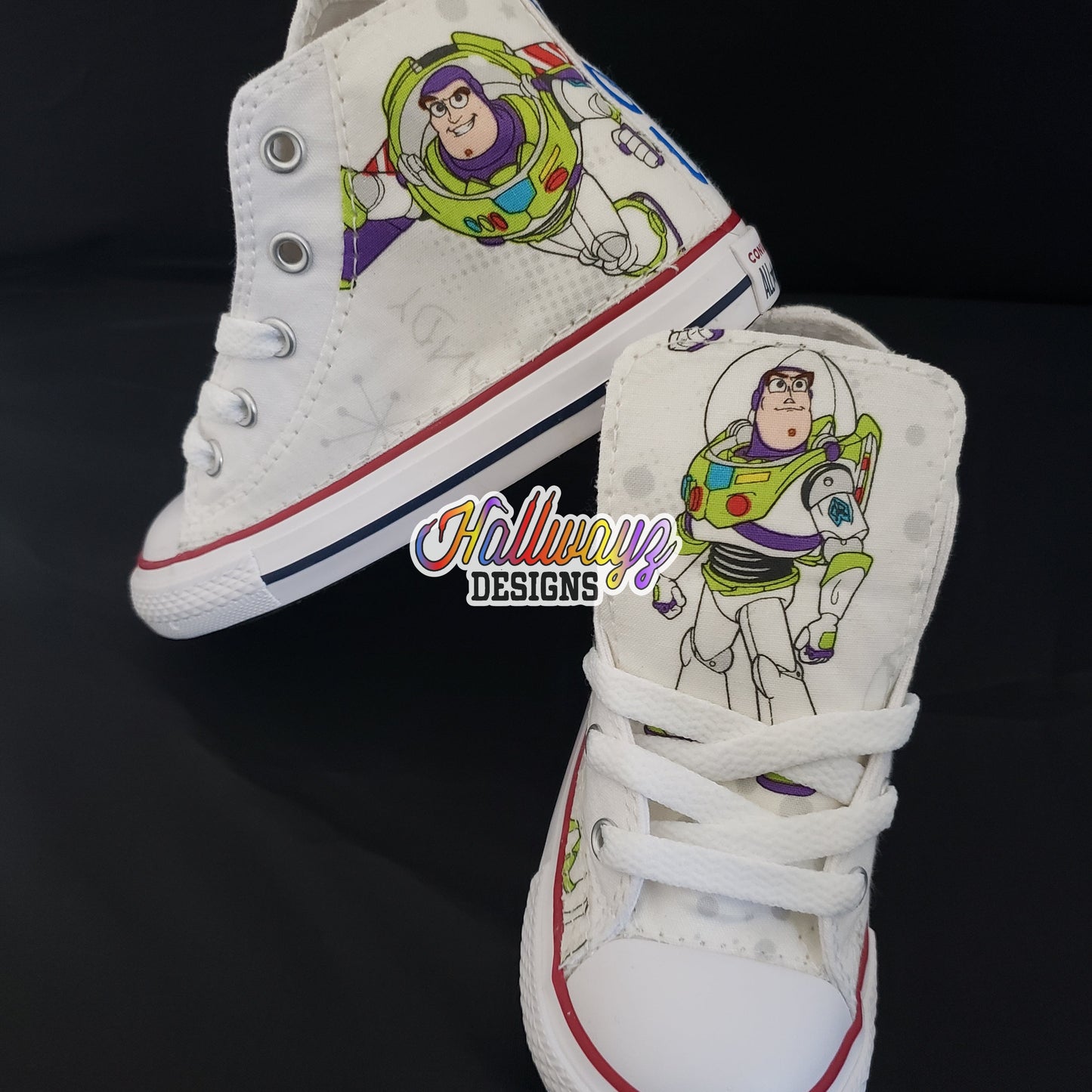 Toy story buzz and woody Converse shoes