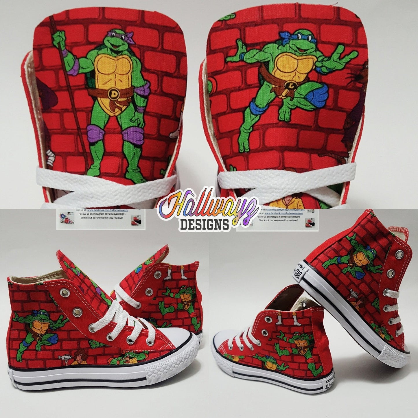 Red Tmnt Converse