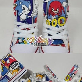 Sonic the Hedgehog Converse Shoes