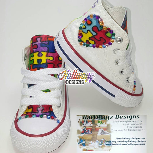 Custom Autism Awareness Converse Shoes