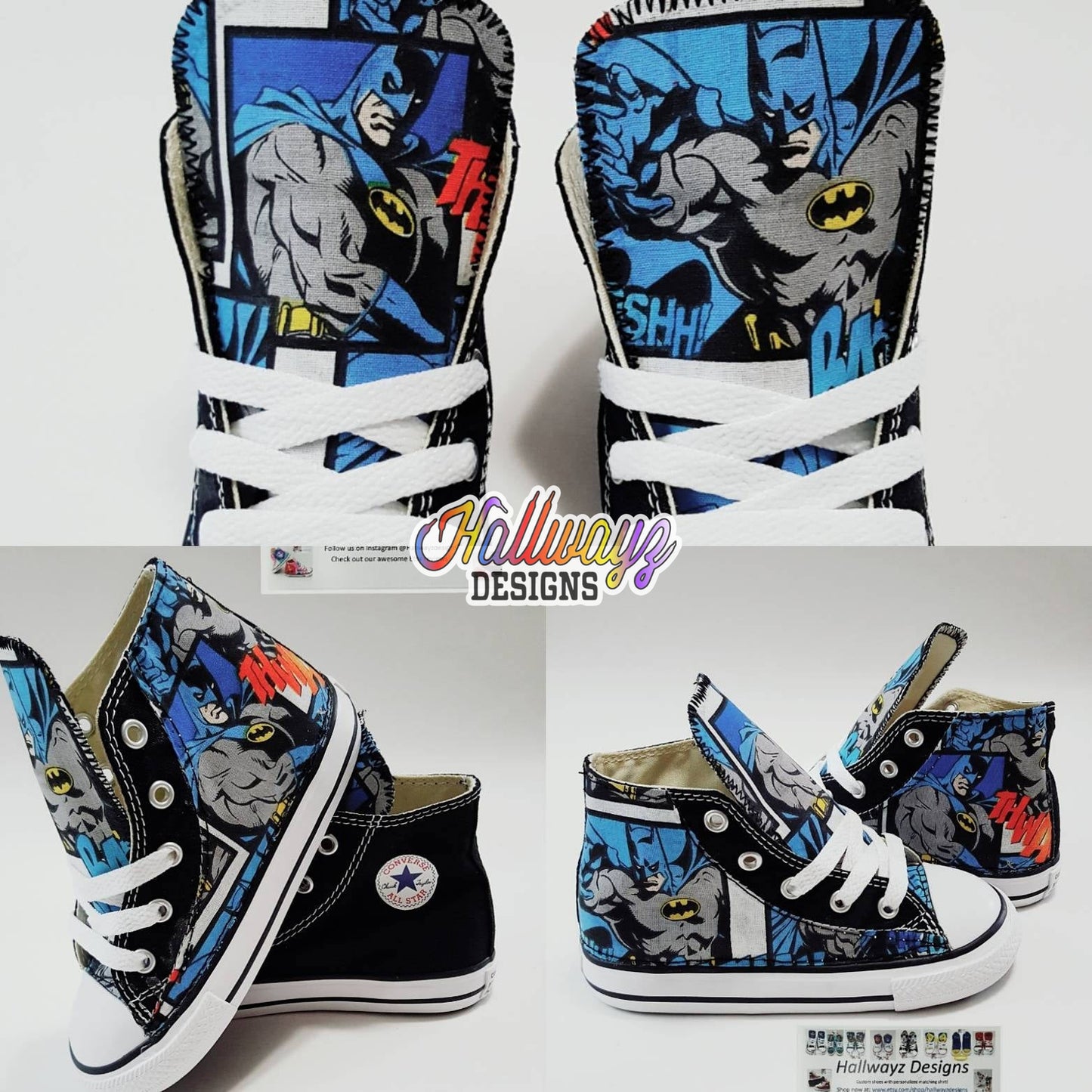 Custom Batman Converse Shoes