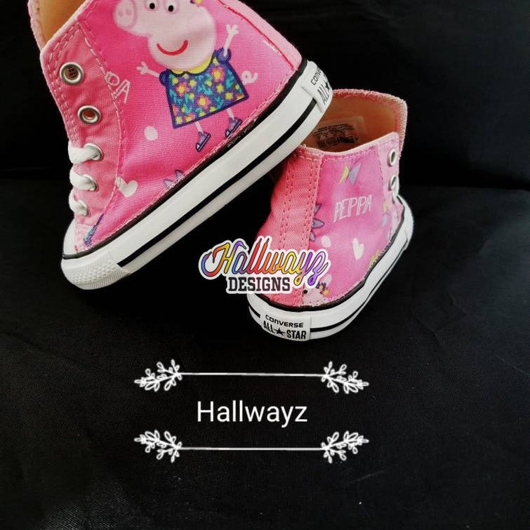 Pink Peppa Pig Converse Shoes