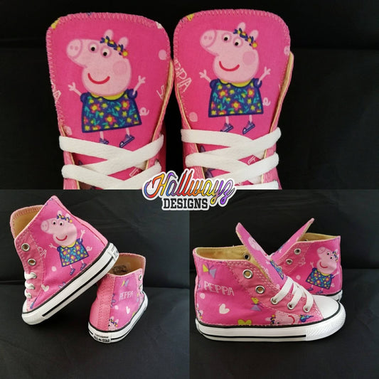 Pink Peppa Pig Converse Shoes