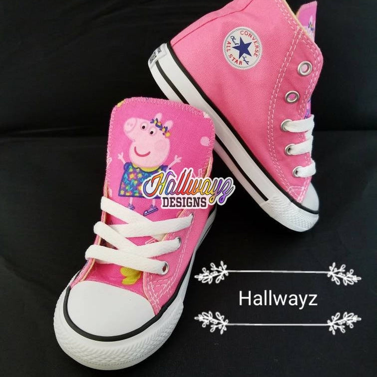 Pink Peppa Pig Converse Shoes