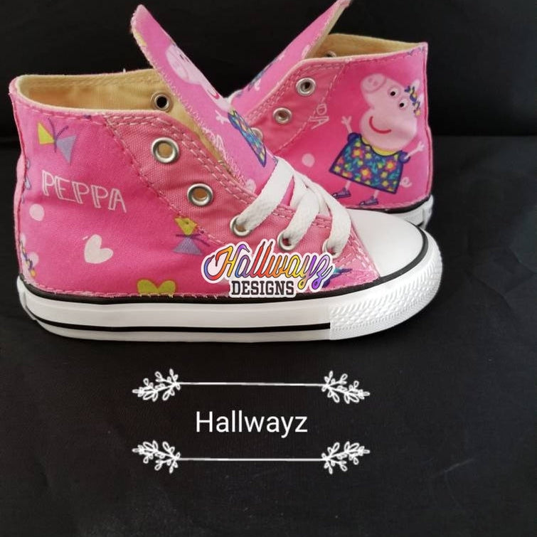 Pink Peppa Pig Converse Shoes