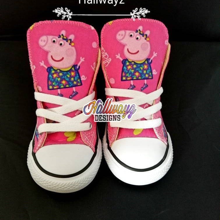 Pink Peppa Pig Converse Shoes
