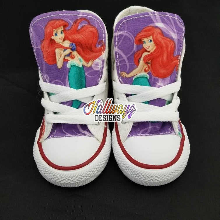 Disney Little Mermaid Converse Shoes