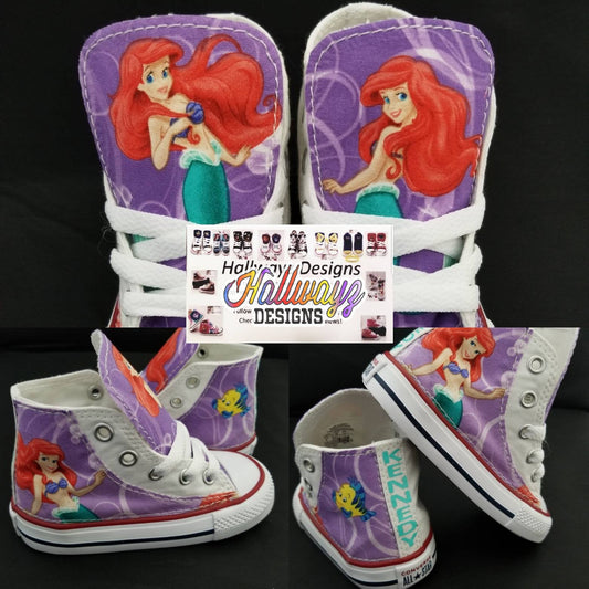 Disney Little Mermaid Converse Shoes