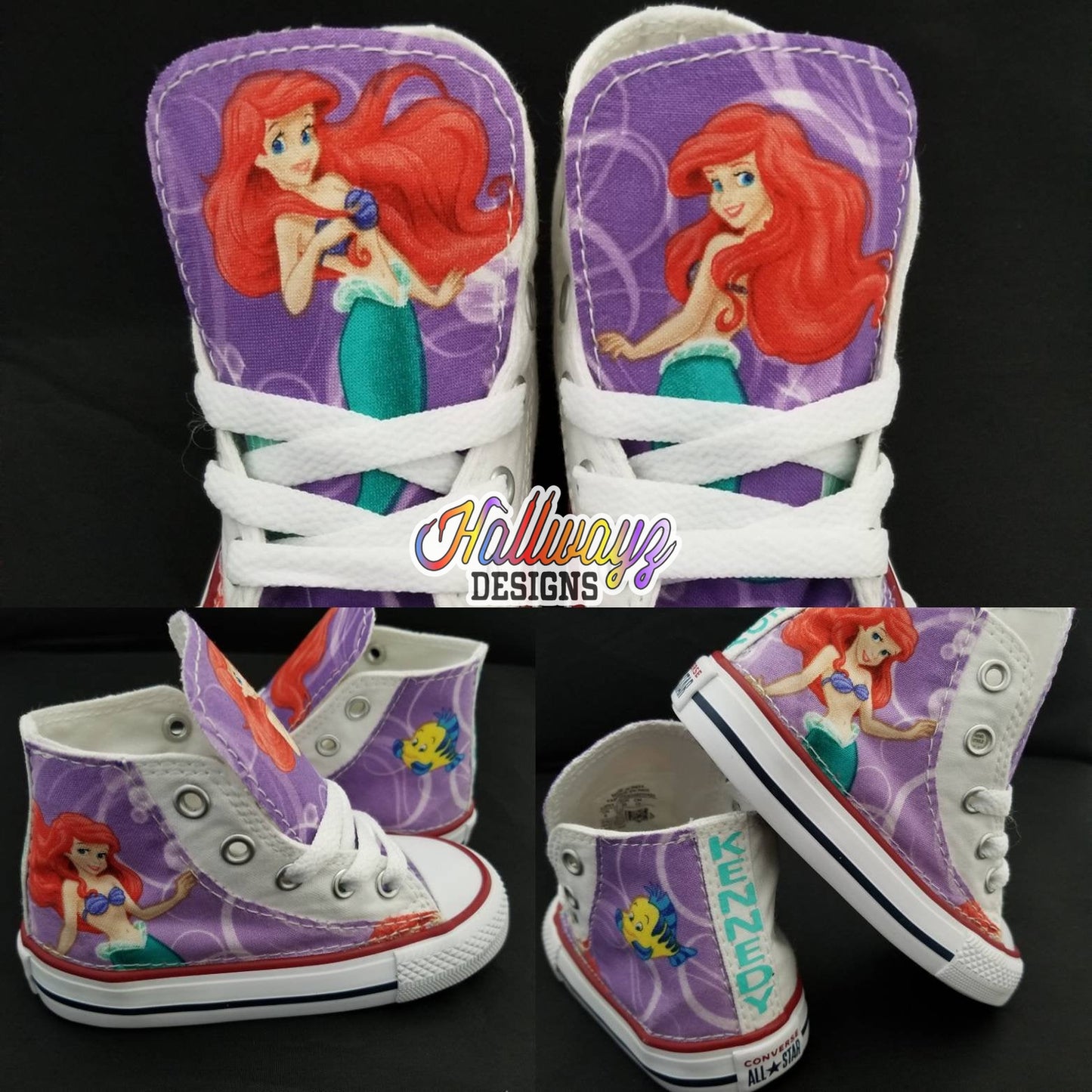 Disney Little Mermaid Converse Shoes