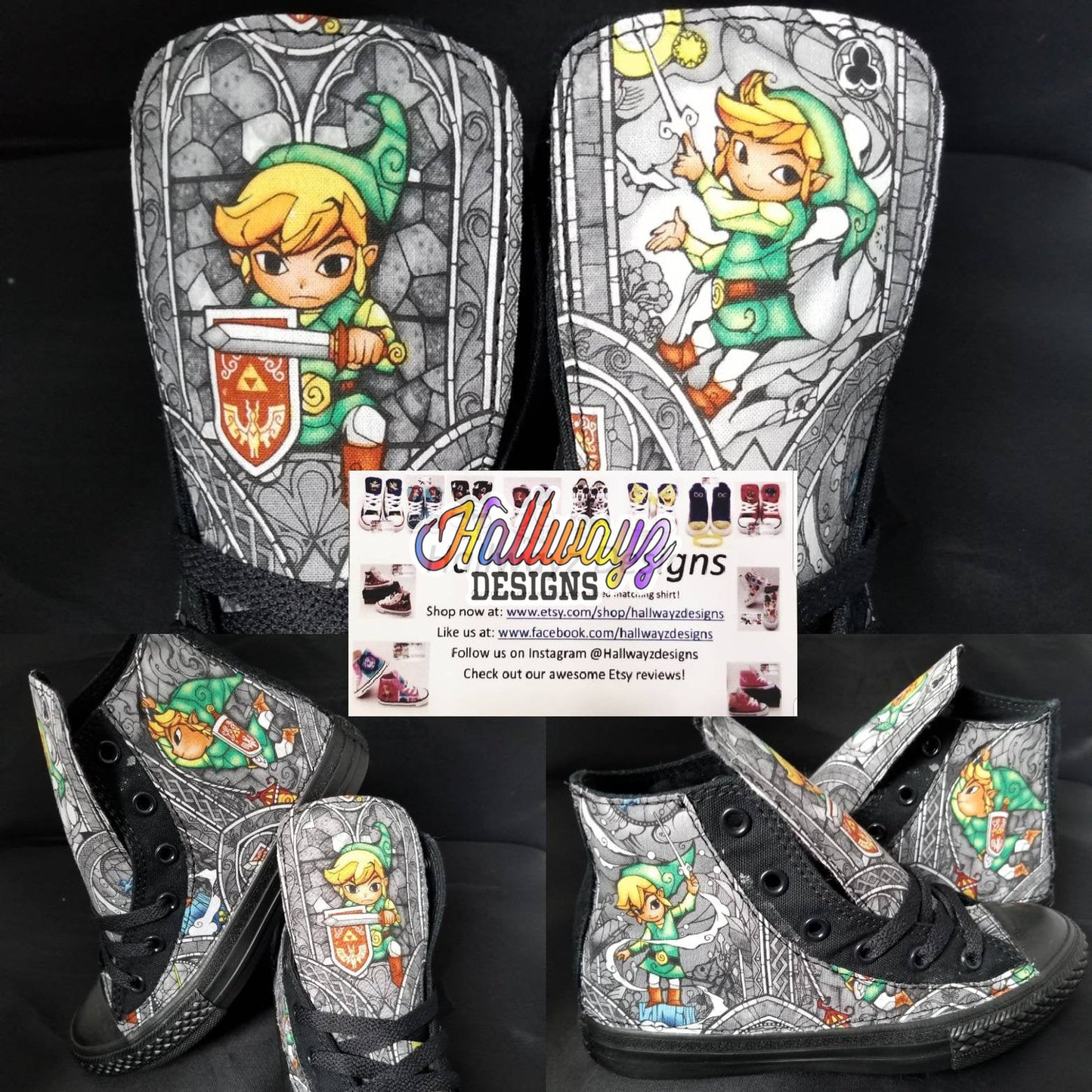 Legend of Zelda Converse Shoes